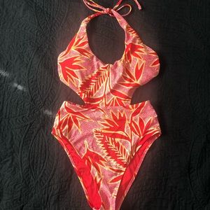 High-Cut Tropical One-Piece